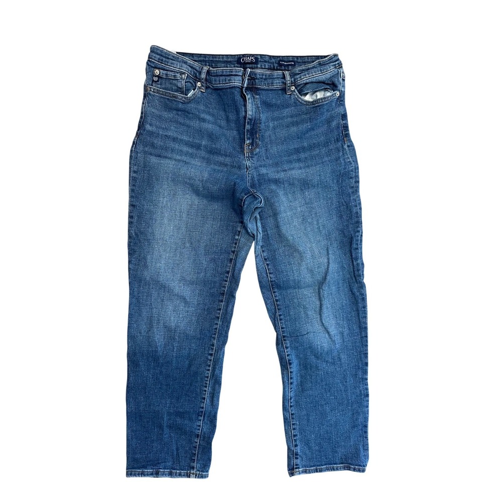 Chaps Jeans Womens Size 12/31 Slim Boyfriend Denim Blue Average Wash
